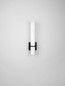 Preview: Nova Luce LED Wandleuchte Luca 15W neutralweiss 4000K IP44 Schwarz Stahl Glas 45x12cm 9695337
