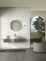 Preview: Nova Luce LED Wandleuchte Luca 15W neutralweiss 4000K IP44 Schwarz Stahl Glas 45x12cm 9695337