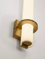Preview: Nova Luce LED Wandleuchte Luca 15W neutralweiss 4000K IP44 Gold Stahl Glas 45x12cm 9695338