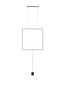 Preview: Nova Luce LED Pendelleuchte Dahlia 32W warmweiss 3000K Schwarz Aluminium 82x10cm 9695501