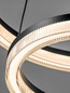 Preview: Nova Luce LED Pendelleuchte Lonela dimmbar 46W warmweiss 3000K Schwarz Aluminium Ø60cm 9695504