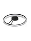 Preview: Nova Luce LED Deckenleuchte Lonela dimmbar 28W warmweiss 3000K Schwarz Aluminium Ø60cm 9695508