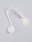 Preview: Nova Luce LED Wandleuchte Sonica 6W warmweiss 3000K Weiß Aluminium Ø8,5cm 9701621