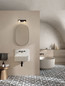 Preview: Nova Luce LED Wandleuchte Teko schwenkbar 11W warmweiss 3000K IP44 Schwarz Aluminium 25x11cm 9701622