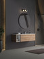 Preview: Nova Luce LED Wandleuchte Teko schwenkbar 17W warmweiss 3000K IP44 Schwarz Aluminium 36x11cm 9701623