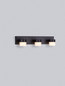 Preview: Nova Luce LED Wandleuchte Teko schwenkbar 17W warmweiss 3000K IP44 Schwarz Aluminium 36x11cm 9701623
