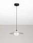 Preview: Nova Luce Pendelleuchte Reflet G9 Schwarz Weiß Stahl Ø30cm 9780104
