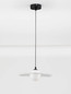 Preview: Nova Luce Pendelleuchte Reflet G9 Schwarz Weiß Stahl Ø30cm 9780104