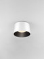 Preview: Nova Luce LED Deckenleuchte Atil 24W warmweiss 3000K Weiß Schwarz Aluminium Ø35cm 9870010