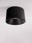 Preview: Nova Luce LED Deckenleuchte Atil 24W warmweiss 3000K Schwarz Aluminium Ø35cm 9870011