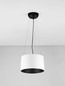 Preview: Nova Luce LED Pendelleuchte Atil 24W warmweiss 3000K Weiß Schwarz Aluminium Ø35cm 9870014