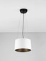 Preview: Nova Luce LED Pendelleuchte Atil 24W warmweiss 3000K Weiß Schwarz Aluminium Ø35cm 9870014