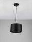 Preview: Nova Luce LED Pendelleuchte Atil 24W warmweiss 3000K Schwarz Aluminium Ø35cm 9870015