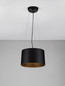 Preview: Nova Luce LED Pendelleuchte Atil 24W warmweiss 3000K Schwarz Aluminium Ø35cm 9870015