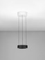 Preview: Nova Luce LED Pendelleuchte Afi dimmbar 24W warmweiss 3000K Bewegungsmelder Schwarz Stahl Aluminium Ø20cm 9870016