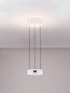 Preview: Nova Luce LED Pendelleuchte Afi dimmbar 24W warmweiss 3000K Bewegungsmelder Weiß Stahl Aluminium Ø20cm 9870017