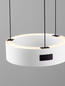 Preview: Nova Luce LED Pendelleuchte Afi dimmbar 24W warmweiss 3000K Bewegungsmelder Weiß Stahl Aluminium Ø20cm 9870017