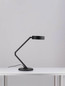 Preview: Nova Luce LED Tischleuchte Afi schwenkbar dimmbar 23W warmweiss 3000K Bewegungsmelder Schwarz Stahl Aluminium Ø25cm 9870018