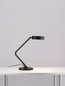 Preview: Nova Luce LED Tischleuchte Afi schwenkbar dimmbar 23W warmweiss 3000K Bewegungsmelder Schwarz Stahl Aluminium Ø25cm 9870018