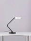 Preview: Nova Luce LED Tischleuchte Afi schwenkbar dimmbar 23W warmweiss 3000K Bewegungsmelder Weiß Stahl Aluminium Ø25cm 9870019