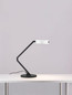 Preview: Nova Luce LED Tischleuchte Afi schwenkbar dimmbar 23W warmweiss 3000K Bewegungsmelder Weiß Stahl Aluminium Ø25cm 9870019