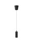 Preview: Nova Luce LED Pendelleuchte Holm dimmbar 12W warmweiss 3000K Bewegungsmelder Schwarz Stahl Aluminium Ø13cm 9870022