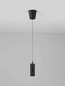 Preview: Nova Luce LED Pendelleuchte Holm dimmbar 12W warmweiss 3000K Bewegungsmelder Schwarz Stahl Aluminium Ø13cm 9870022