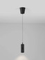 Preview: Nova Luce LED Pendelleuchte Holm dimmbar 12W warmweiss 3000K Bewegungsmelder Schwarz Stahl Aluminium Ø13cm 9870022