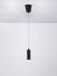Preview: Nova Luce LED Pendelleuchte Chronos dimmbar 11W warmweiss 3000K Bewegungsmelder Schwarz Aluminium Ø13cm 9870024