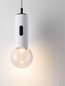 Preview: Nova Luce LED Pendelleuchte Chronos dimmbar 11W warmweiss 3000K Bewegungsmelder Weiß Aluminium Ø13cm 9870025