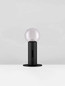 Preview: Nova Luce LED Tischleuchte Chronos dimmbar 11W warmweiss 3000K Bewegungsmelder Schwarz Stahl Aluminium Ø15cm 9870026