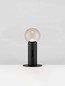Preview: Nova Luce LED Tischleuchte Chronos dimmbar 11W warmweiss 3000K Bewegungsmelder Schwarz Stahl Aluminium Ø15cm 9870026