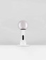 Preview: Nova Luce LED Tischleuchte Chronos dimmbar 11W warmweiss 3000K Bewegungsmelder Weiß Stahl Aluminium Ø15cm 9870027