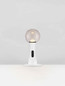 Preview: Nova Luce LED Tischleuchte Chronos dimmbar 11W warmweiss 3000K Bewegungsmelder Weiß Stahl Aluminium Ø15cm 9870027