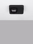 Preview: Nova Luce LED Deckenleuchte Kedros 9W warmweiss 3000K Schwarz Stahl Aluminium 14x11cm 9870028