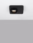 Preview: Nova Luce LED Deckenleuchte Kedros 9W warmweiss 3000K Schwarz Stahl Aluminium 14x11cm 9870028