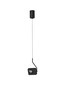 Preview: Nova Luce LED Pendelleuchte Kedros schwenkbar dimmbar 9W warmweiss 3000K Schwarz Stahl Aluminium 14x11cm 9870030