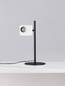 Preview: Nova Luce LED Tischleuchte Kedros dimmbar 9W warmweiss 3000K Weiß Stahl Aluminium Ø22cm 9870033