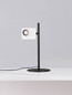 Preview: Nova Luce LED Tischleuchte Kedros dimmbar 9W warmweiss 3000K Weiß Stahl Aluminium Ø22cm 9870033
