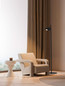 Preview: Nova Luce LED Stehleuchte Kedros schwenkbar dimmbar 9W warmweiss 3000K Schwarz Stahl Aluminium 131cm 9870034