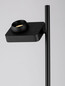 Preview: Nova Luce LED Stehleuchte Kedros schwenkbar dimmbar 9W warmweiss 3000K Schwarz Stahl Aluminium 131cm 9870034