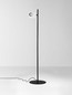 Preview: Nova Luce LED Stehleuchte Kedros schwenkbar dimmbar 9W warmweiss 3000K Weiß Stahl Aluminium 131cm 9870035