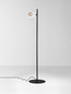 Preview: Nova Luce LED Stehleuchte Kedros schwenkbar dimmbar 9W warmweiss 3000K Weiß Stahl Aluminium 131cm 9870035