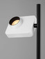 Preview: Nova Luce LED Stehleuchte Kedros schwenkbar dimmbar 9W warmweiss 3000K Weiß Stahl Aluminium 131cm 9870035