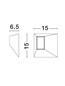 Preview: Nova Luce LED Deckenleuchte Utopia 9W warmweiss 3000K Schwarz Stahl Aluminium 15x15cm 9870040