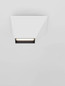 Preview: Nova Luce LED Deckenleuchte Utopia 9W warmweiss 3000K Weiß Stahl Aluminium 15x15cm 9870041