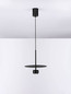 Preview: Nova Luce LED Pendelleuchte Edem 8W warmweiss 3000K Schwarz Stahl Aluminium Ø30cm 9870043