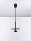 Preview: Nova Luce LED Pendelleuchte Edem 8W warmweiss 3000K Schwarz Stahl Aluminium Ø30cm 9870043