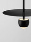 Preview: Nova Luce LED Pendelleuchte Edem 8W warmweiss 3000K Schwarz Stahl Aluminium Ø30cm 9870043