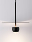 Preview: Nova Luce LED Pendelleuchte Edem 8W warmweiss 3000K Schwarz Stahl Aluminium Ø30cm 9870043